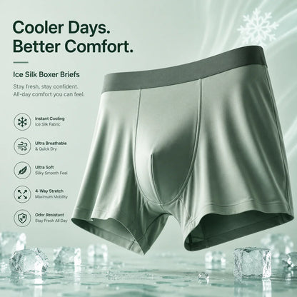 Men's Stretchable Ice Silk Underwear – Buy 1 Get 2 Free