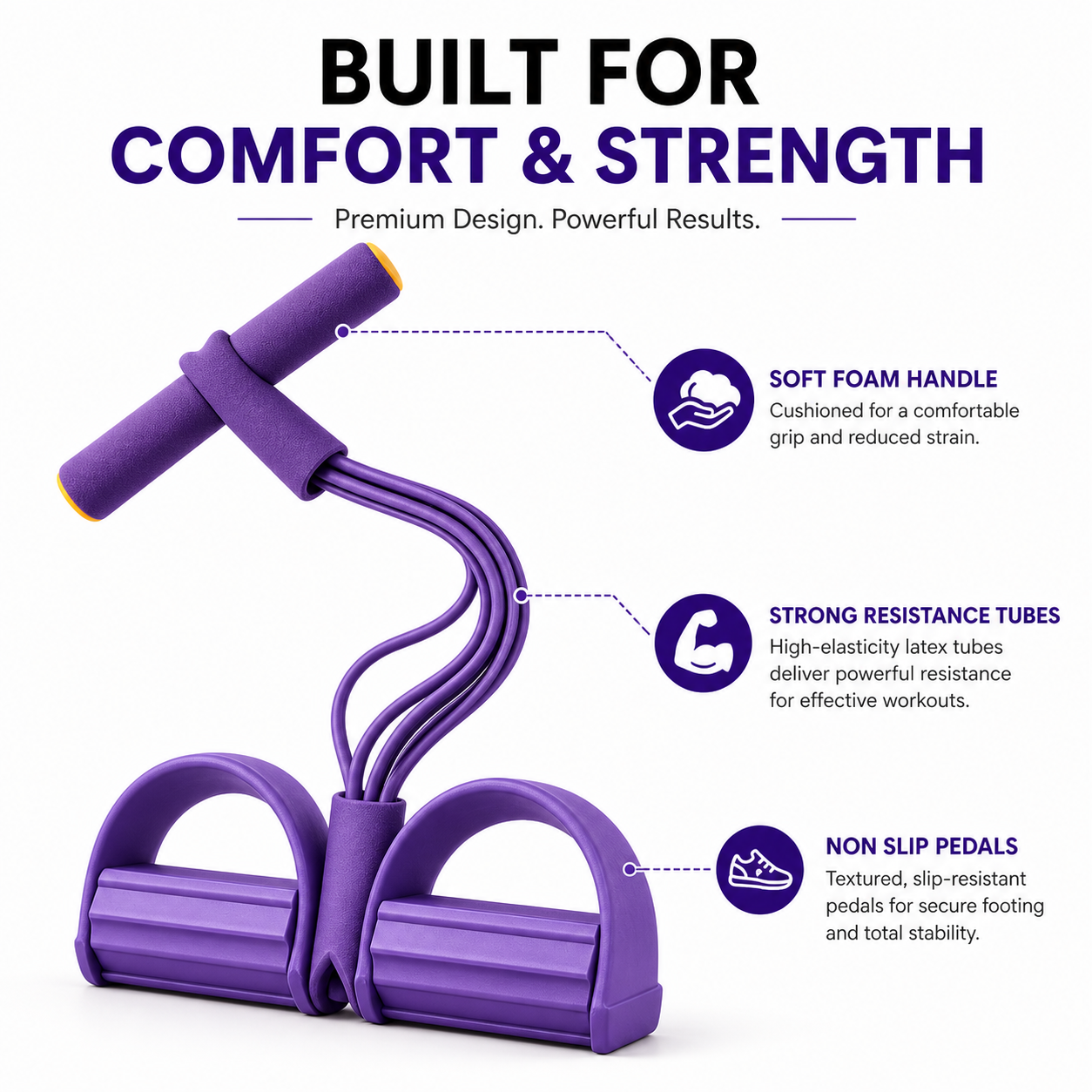 FlexBand 360 - Unisex Yoga Pedal Puller Resistance Band