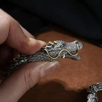 DRAGON GOT  - "12"mm Pure Titanium Steel Bracelet with Hook Buckle for Men & Boys ("9" inch), (Free size, fit for any one)
