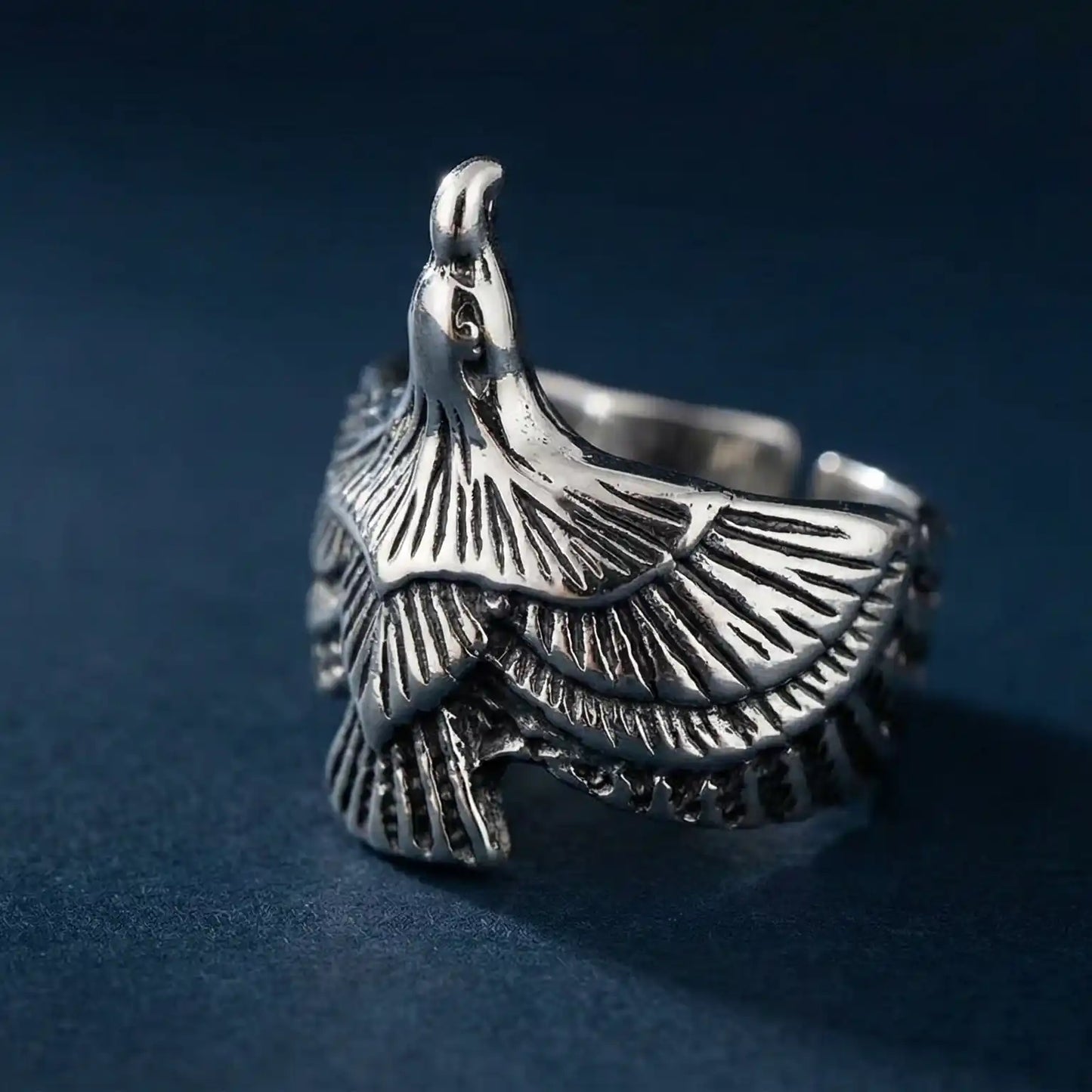 Eagle Ring made with Titanium steel, Adjustable size, fit to any one on any finger