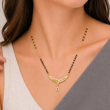Crescent Charm Mangalsutra